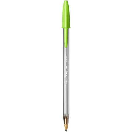 BIC Cristal Fun Ballpoint Pens - Pack of 4- Assorted Colours - Wide Point (1.6 mm) - Exciting and Eye-Catching Colours for Writing