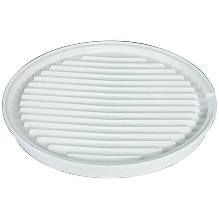 Nordic Ware 11 pulg. An. x 11 pulg. L Rejilla de microondas para tocino/carne Blanca