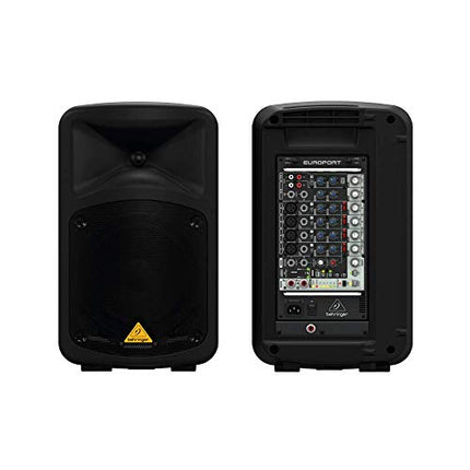500-Watt 8-Channel Portable PA System, MP3 Player, Reverb and Wireless Option (EPS500MP3)