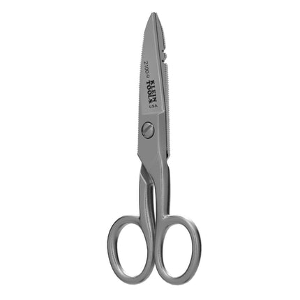 Klein Tools 2100-9 Stainless Steel Electrician's Scissors with Stripping Notches, 5-1/4-Inch, Made in USA