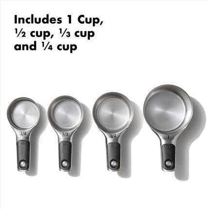 Tasses à mesurer en acier inoxydable OXO Good Grips 4 pièces avec attaches magnétiques