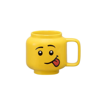 Room Copenhagen Lego Ceramic Mug, Silly Boy Face, 