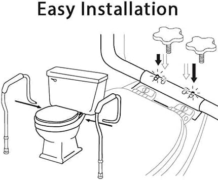 Carex Health Brands Toilet Safety Frame