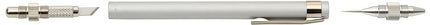 NT Cutter Aluminum Holder Art Knife with Needlepoint and Burnishes, 1 Knife (D-1000P)
