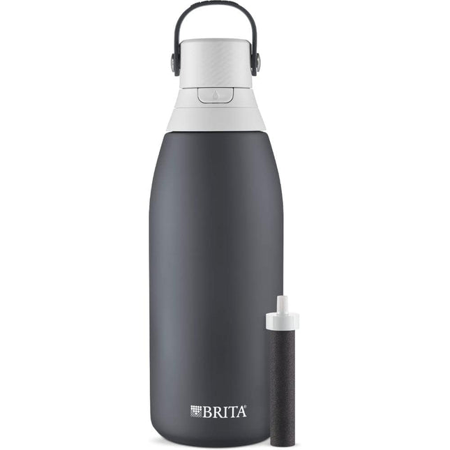 Brita Stainless Steel Water Filter Bottle, 32 oz, 
