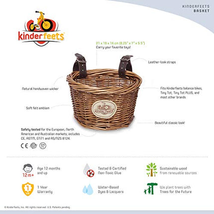 Kinderfeets Basket for Kinderfeets Classic Retro and Tiny TOT Balance Bikes