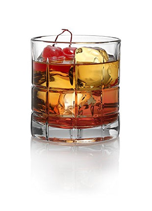 Anchor Hocking Manchester Rocks Old Fashioned Whiskey Glasses, 10.5 oz (Set of 12) - 68349