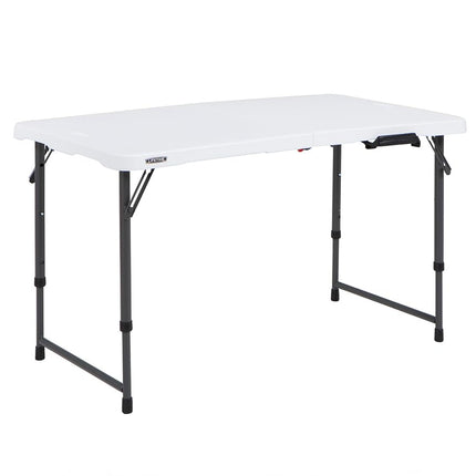 LIFETIME Height Adjustable Craft Camping and Utility Folding Table