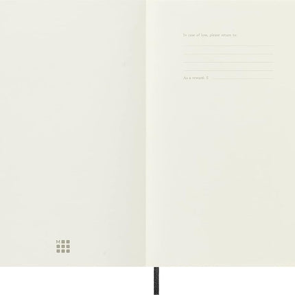 Moleskine Classic Soft Cover Notebook - Dot Grid - Large - Black, (QP619)