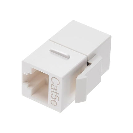 Monoprice Cat5e Inline Coupler Type Keystone Jack, White (107302)