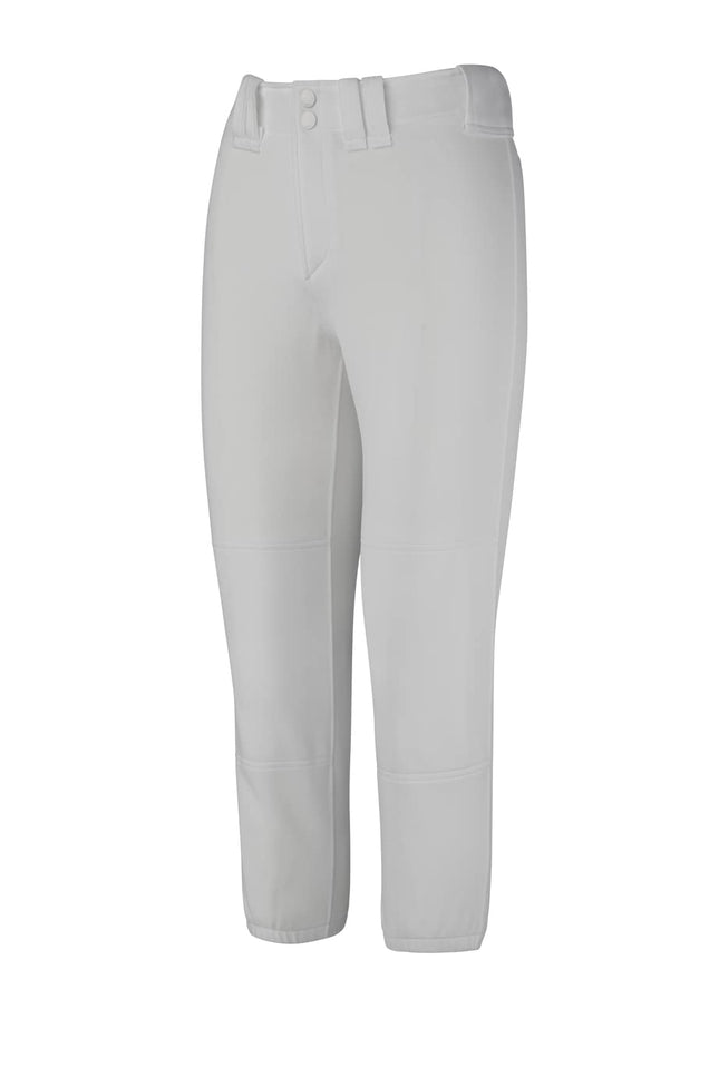 Mizuno Girls (Youth) Belted Softball Pant, Grey, L
