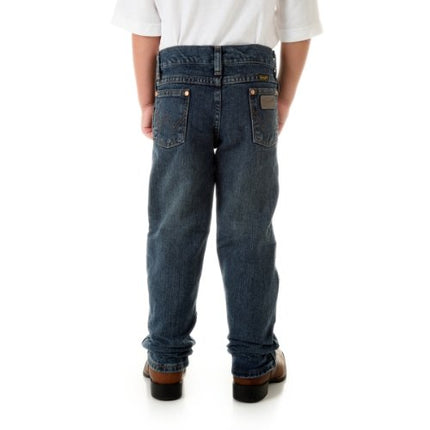 Wrangler Boys' Cowboy Cut Relaxed Fit Jean, Subtle Worn, 10 Slim