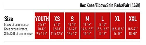 McDavid 6440 Hex Support Recovery Knee/Elbow/Shin Pads - 1 Pair, White, Large