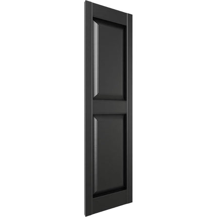 Mid-America 00021243010 Standard Size Williamsburg Double Panel Vinyl Shutters, w/Installation Shutter-Lok's & Matching Screws (Per Pair), 010, 12"W x 43"H, Musket Brown