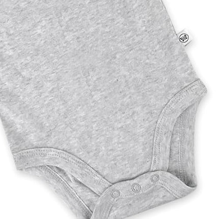 HonestBaby Lot de 5 grenouillères en coton biologique à manches longues pour bébé, lot de 5 couleurs naturelles dégradées, 3-6 mois