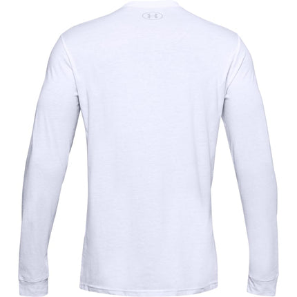 Under Armour Mens Left Chest Logo Long Sleeve Shirt White XS