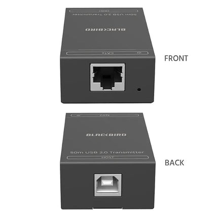 Monoprice Blackbird 4-Port USB 2.0 Extender Over Cat5e/6-50 Meters (164 Feet) Plug and Play, No Driver, for Windows, MacOS, Android, Linux