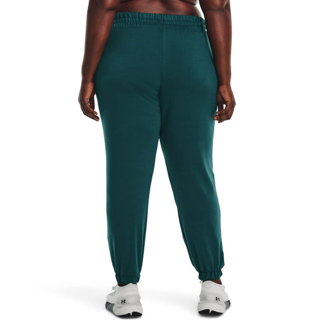 Under Armour Pantalon de jogging en tissu éponge Rival pour femme, (716) Tourmaline Teal / / White, 2X