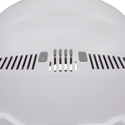 Klein Tools 60407 Hard Hat with Light, Vented Full Brim Style, Padded, Self-Wicking Odor-Resistant Sweatband, White
