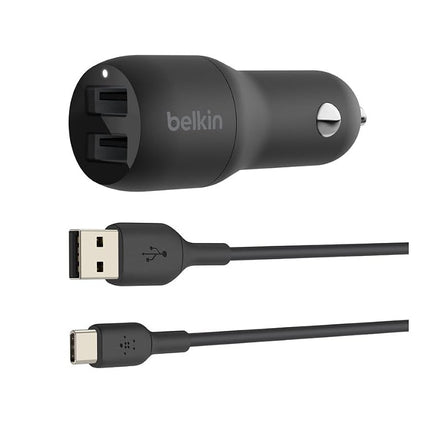 Belkin Boost Charge Dual USB Car Charger 24 W + US