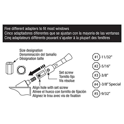 Prime-Line Products H 3885 Prime Line T Style Universal Spline Operator Tee Handle, Die Cast Zinc, Aluminum