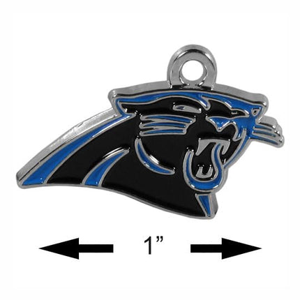 Siskiyou Sports NFL Carolina Panthers Chrome Dangle Earrings