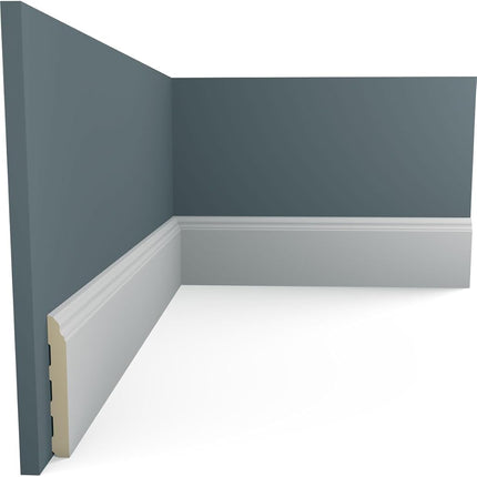 Ekena Millwork BBD03X00BA-CASE-2 Baseboard Moulding, Factory Primed