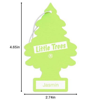Little Trees Air Fresheners Car Air Freshener. Hanging Tree Provides Long Lasting Scent for Auto or Home. Jasmin, 24 Air Fresheners