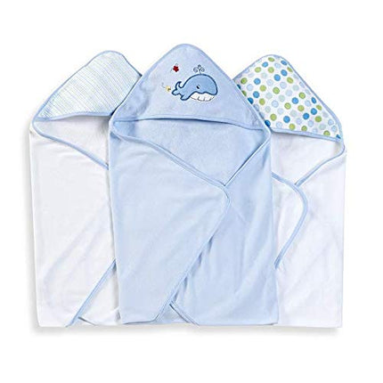 Spasilk 3 Count Terry Hooded Bath Towels