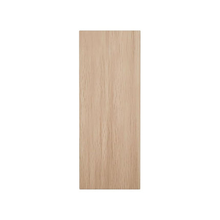 2 1/2"W x 6 1/2"H x 1"P Americraft Solid Hardwood Stain Grade Smooth Plinth Block with Squared Edge, Red Oak