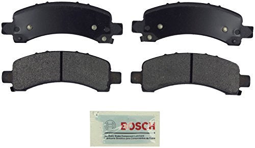 BOSCH BE974H Blue Ceramic Disc Brake Pad Set with Hardware - Compatible with Select Cadillac Escalade; Chevrolet Avalanche, Express, Suburban, Tahoe; GMC Savana, Yukon, Yukon XL + More; REAR