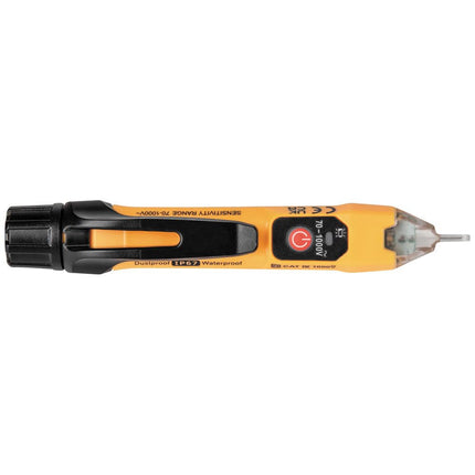 Klein Tools NCVT1XT Voltage Tester, Non-Contact Low Voltage Tester Pen, 70V to 1000V AC, Durable IP67 Tester is Dustproof and Waterproof