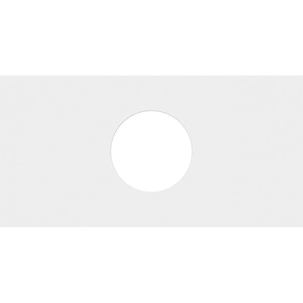 26"W x 13"H x 7"ID x 9"C x 1"P Rectangle Architectural Grade PVC Contemporary Ceiling Medallion