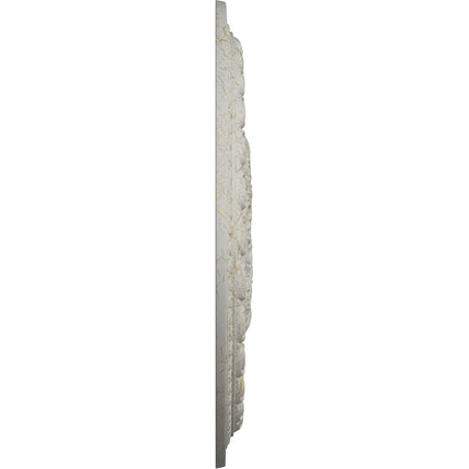 Ekena Millwork CM38OSPCC 38 3/8"OD x 2 7/8"P Oslo Ceiling Medallion (Fits Canopies up to 7 5/8"), Hand-Painted Pot of Cream Crackle