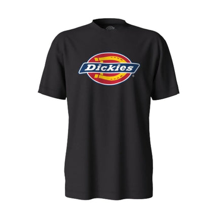 Dickies Men's Big & Tall Short Sleeve Tri-Color Logo Graphic T-Shirt, Knit Black, Large