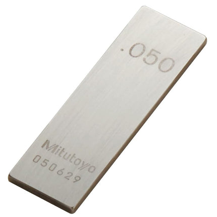 Bloc de cales rectangulaires en acier Mitutoyo, qualité ASME 0, longueur 0,02"