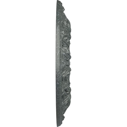 13"OD x 1 3/8"P Whitman Ceiling Medallion (For Canopies up to 3 3/4"), Hand-Painted Athenian Green Crackle