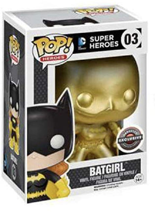 Funko Pop! DC Super Heroes Gold Batgirl Chase Variant Gamestop Exclusive Bundled with POP Protector