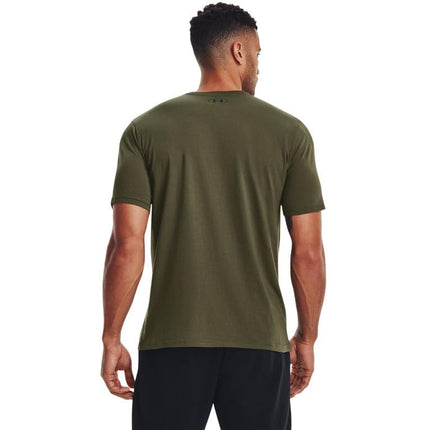 Under Armour Men's Sportstyle T-Shirt Met Korte Mouwen, Opaque, (390) Marine OD Green/Black/Black, L Long
