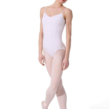 Capezio Classics 101 Camisole/upper jersey with spaghetti straps., Womens, CC101-White-X-Small, White, XS