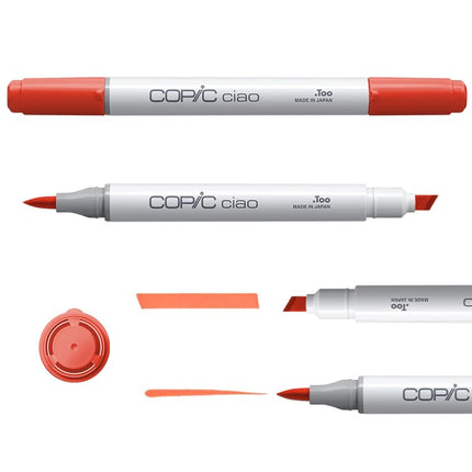 Copic Ciao Coloured Marker Pen - Set of 6 Primary, For Art & Crafts, Colouring, Graphics, Highlighter, Design, Anime, Professional & Beginners, Art Supplies & Colouring Books