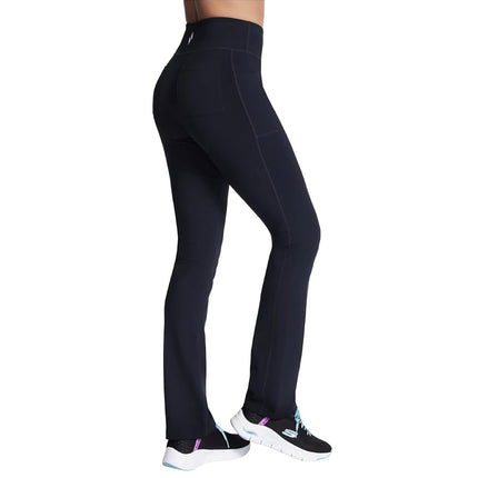 Skechers Women's GO WALK Joy Pant, Black/White, L