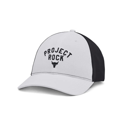 Gorra Trucker Project Rock de hombre Under Armour, (100) Blanco / Negro / Negro, Talla única