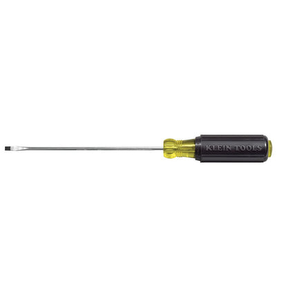 Klein Tools 607-4 3/32-Inch Flat Head Mini Screwdriver, Cabinet Tip, 4-Inch Round Shank and Cushion Grip Handle