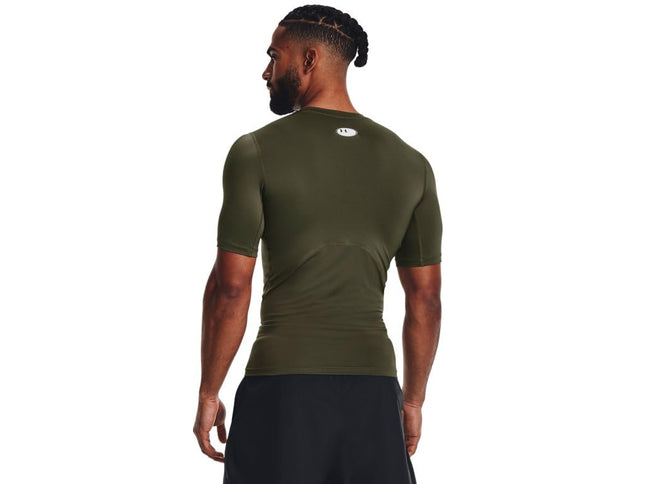 Camiseta de manga corta de compresión Armour HeatGear para hombre de Under Armour, (390) Marine OD Green / / White, M Tall