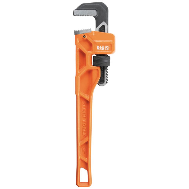 KLEIN TOOLS 68227 14-Inch Cast Iron Pipe Wrench, Heavy Duty Adjustable Plumbing Wrench with I-Beam Handle, 2-Inch Jaw Capacity