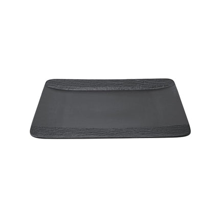 Villeroy & Boch Manufacture Rock Square Plate, Black, 28 cm