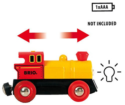 BRIO World Two Way Battery Powered Engine Train for Kids Age 3 Years Up - Compatible with all BRIO Railway Sets & Accessories