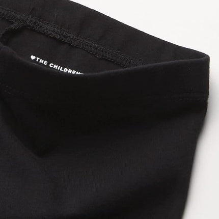 The Children's Place Leggings de bebé y niña pequeña, negro/negro paquete de 2, 2T