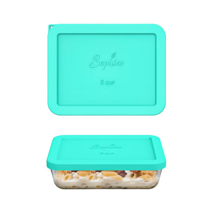 Sophico 6 Cup Rectangle Silicone Storage Cover Lid